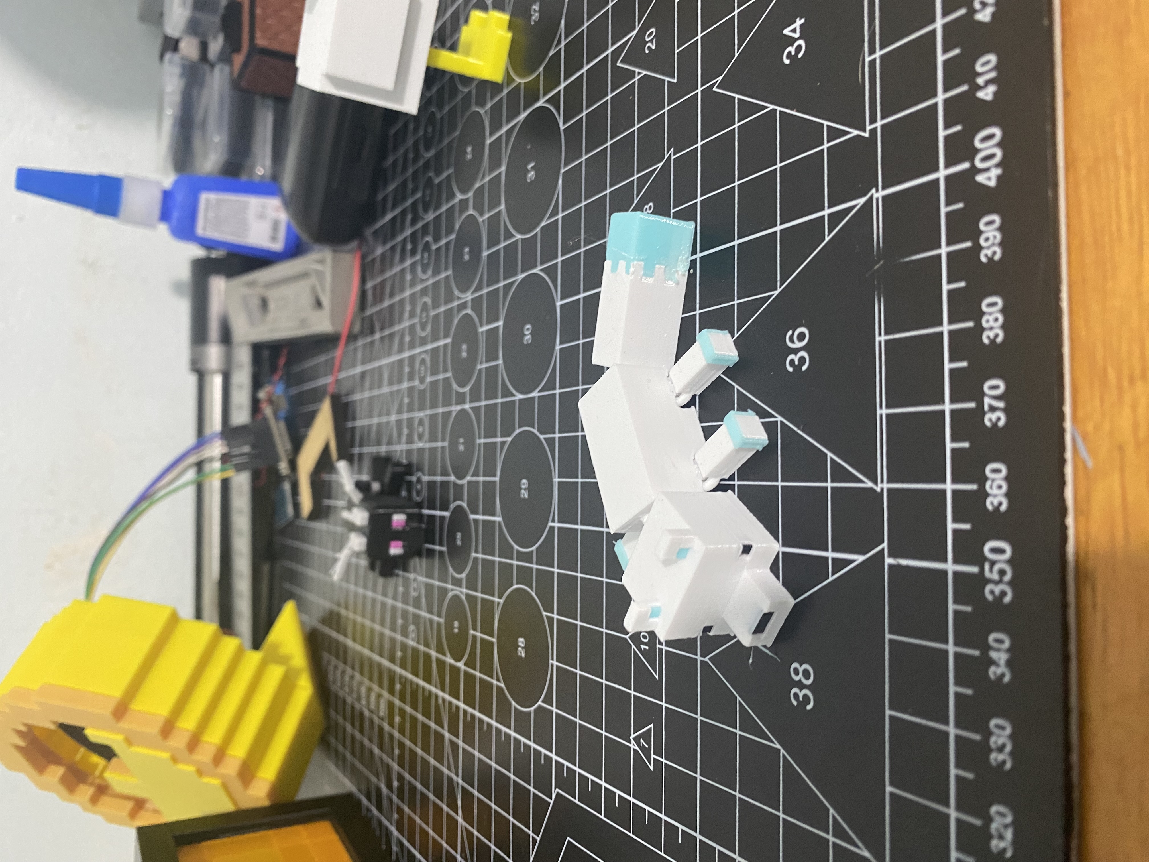 Mô hình cáo tuyết minecraft