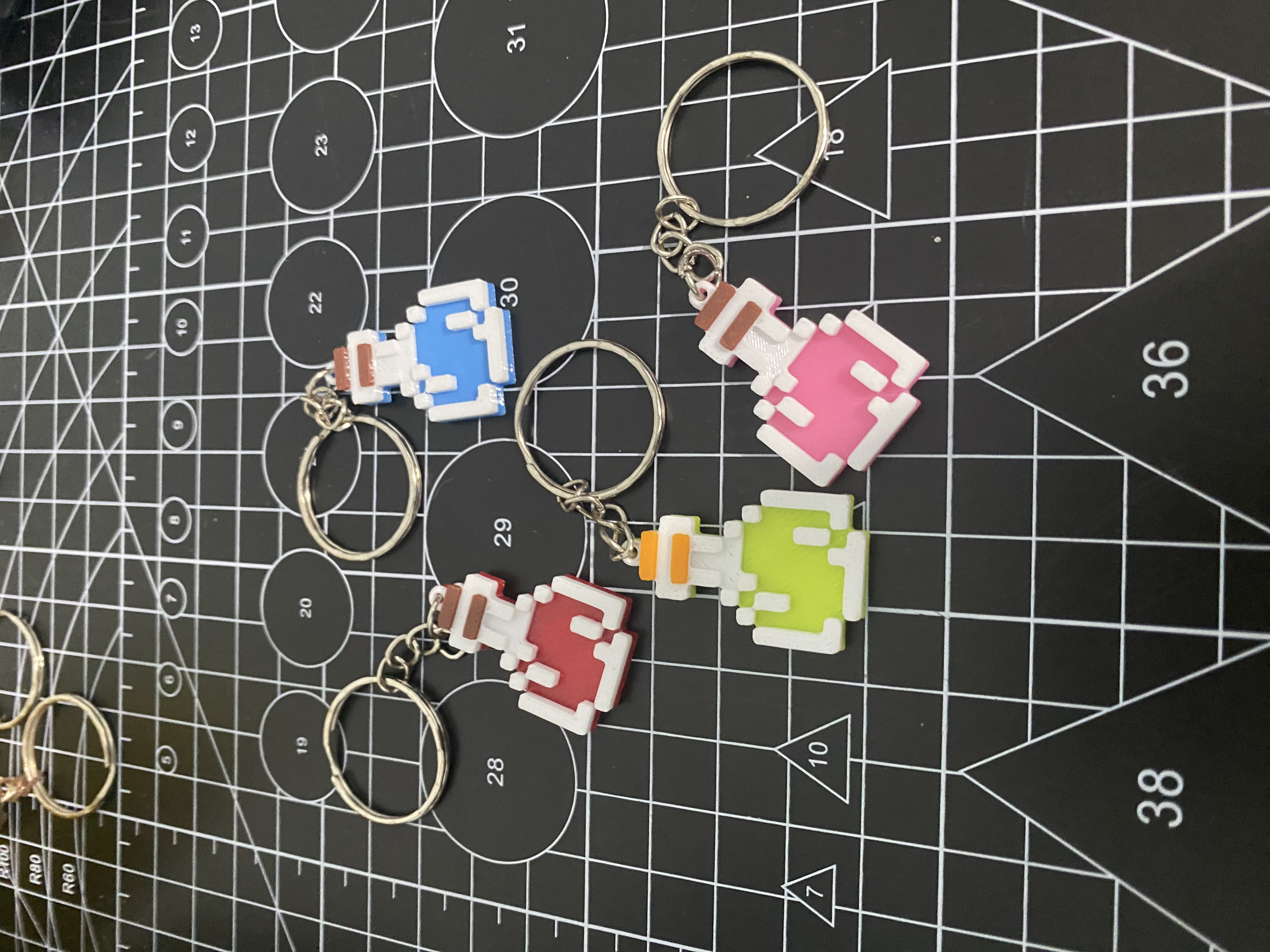 Móc khoá bình thuốc minecraft